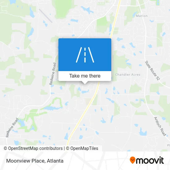 Moonview Place map