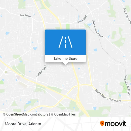 Moore Drive map
