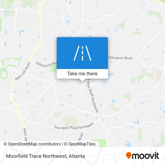 Mapa de Moorfield Trace Northwest