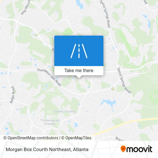 Mapa de Morgan Box Courth Northeast