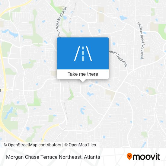 Morgan Chase Terrace Northeast map