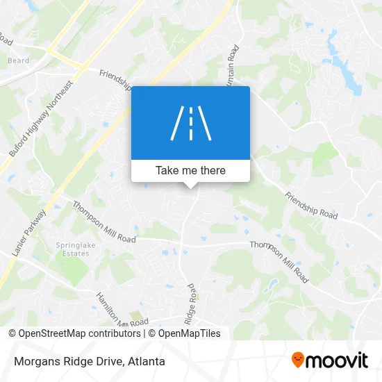 Morgans Ridge Drive map