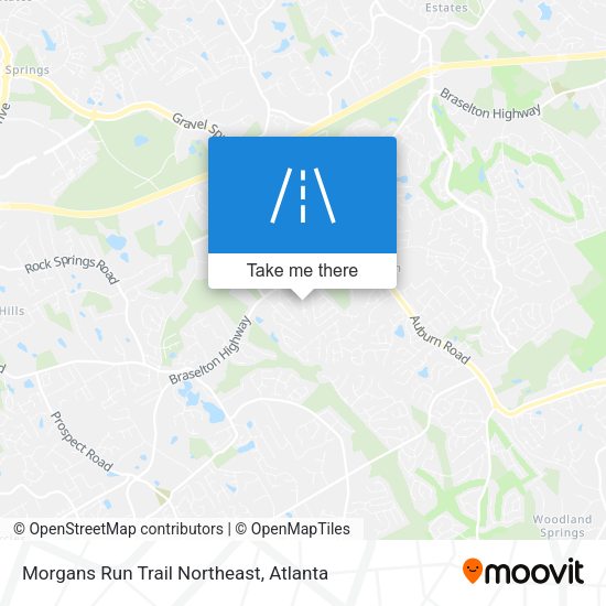 Morgans Run Trail Northeast map