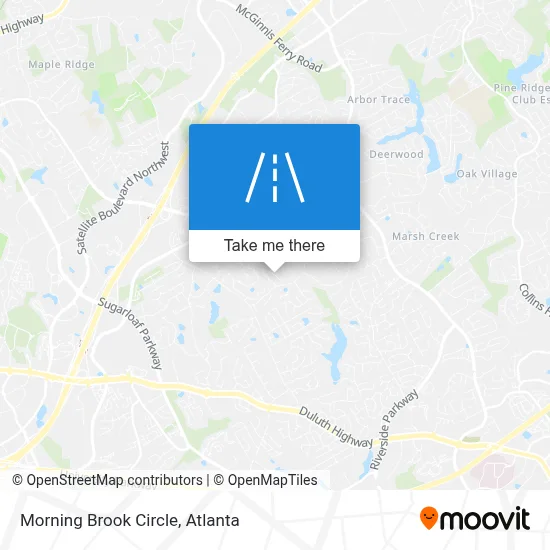 Morning Brook Circle map
