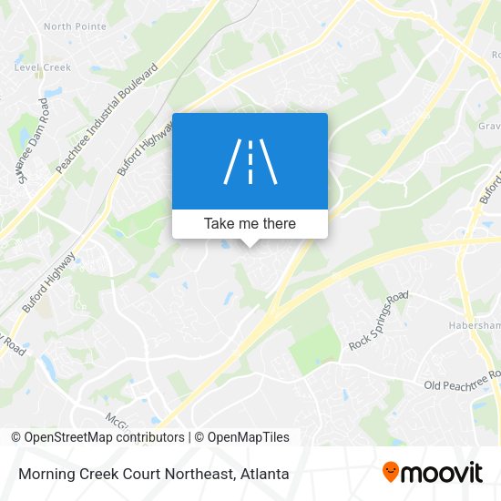 Morning Creek Court Northeast map
