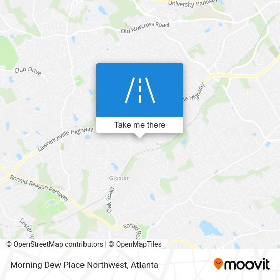 Mapa de Morning Dew Place Northwest