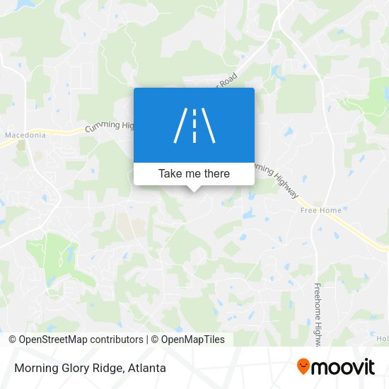 Morning Glory Ridge map