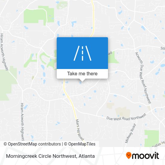 Morningcreek Circle Northwest map