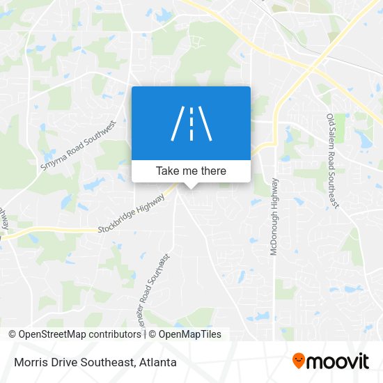 Morris Drive Southeast map