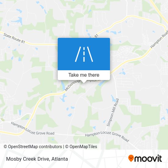 Mapa de Mosby Creek Drive