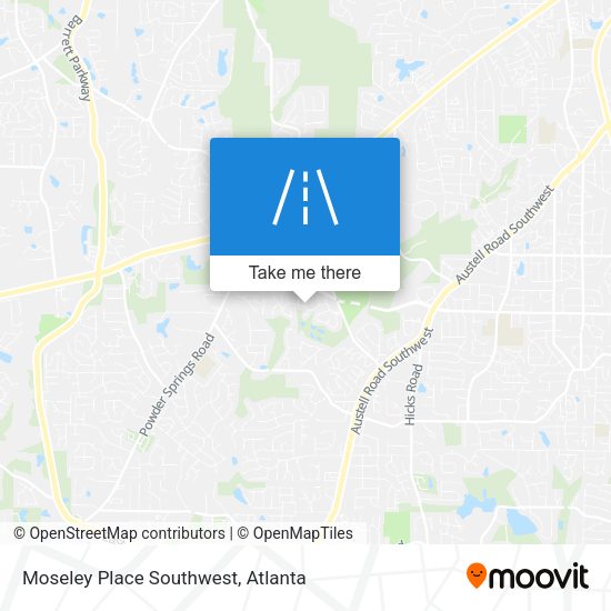 Mapa de Moseley Place Southwest