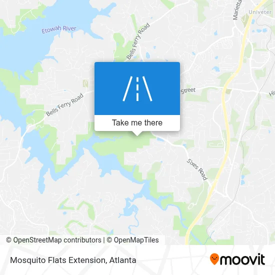 Mosquito Flats Extension map