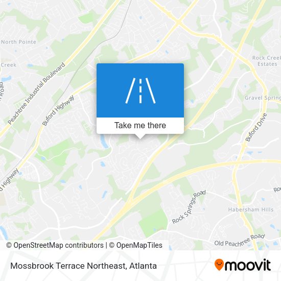 Mossbrook Terrace Northeast map