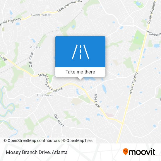 Mossy Branch Drive map