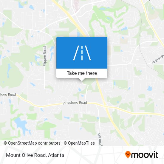 Mount Olive Road map