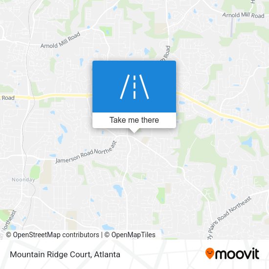 Mountain Ridge Court map