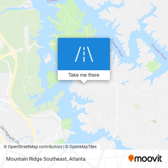 Mapa de Mountain Ridge Southeast