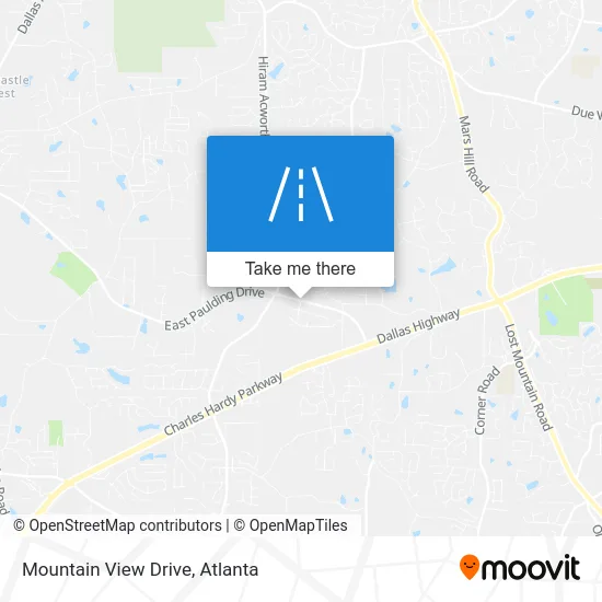 Mountain View Drive map