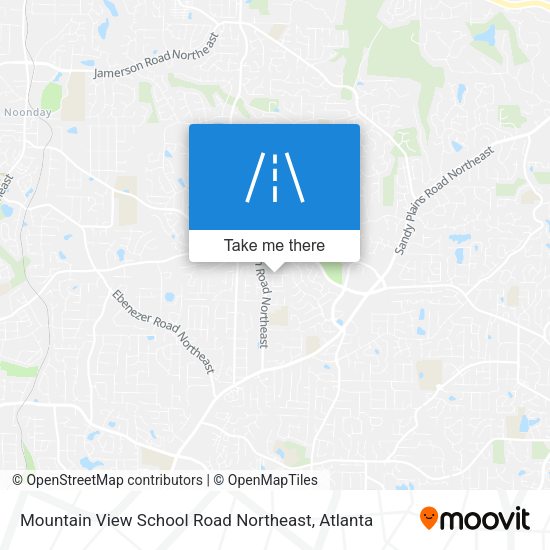 Mountain View School Road Northeast map