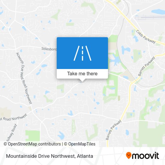 Mountainside Drive Northwest map