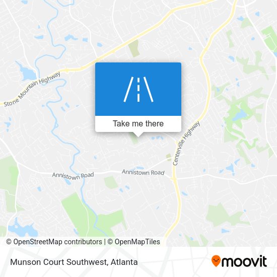 Mapa de Munson Court Southwest