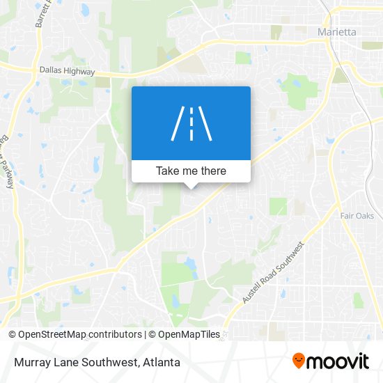 Mapa de Murray Lane Southwest