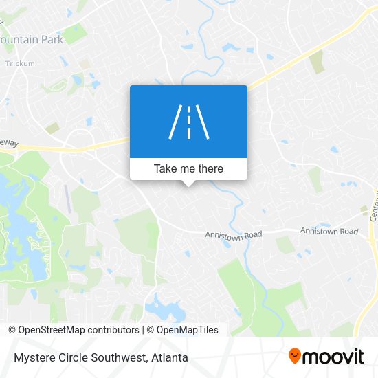 Mystere Circle Southwest map