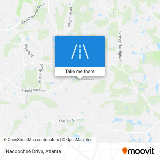 Nacoochee Drive map