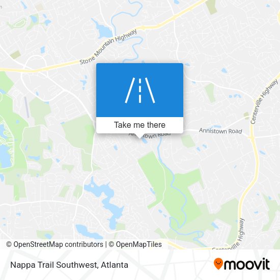 Mapa de Nappa Trail Southwest