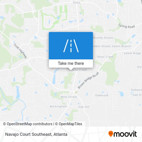 Navajo Court Southeast map
