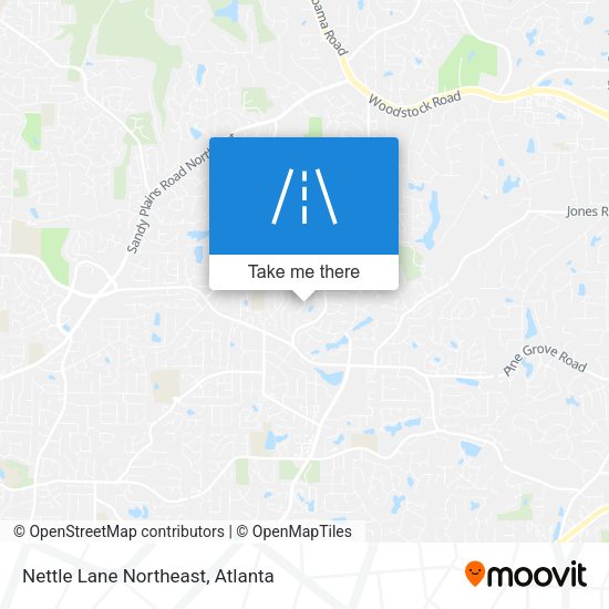 Nettle Lane Northeast map