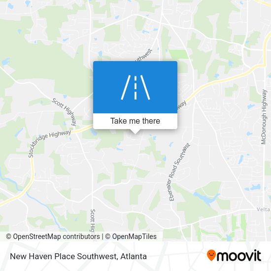 New Haven Place Southwest map