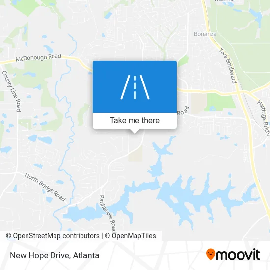New Hope Drive map