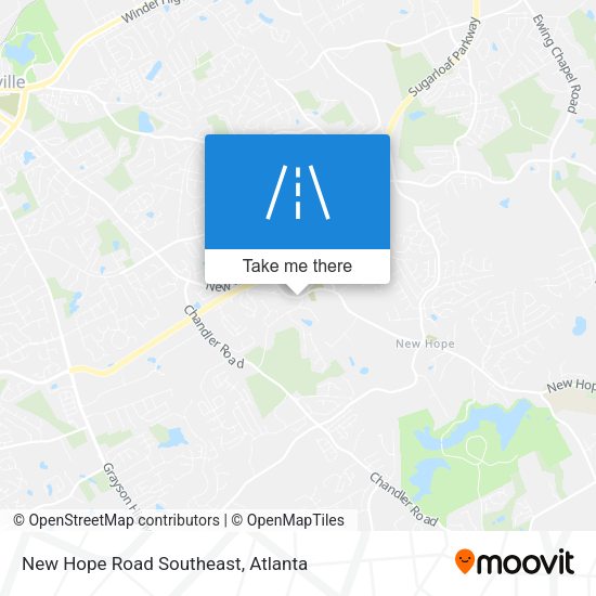 Mapa de New Hope Road Southeast