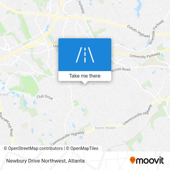 Newbury Drive Northwest map