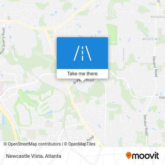 Newcastle Vista map