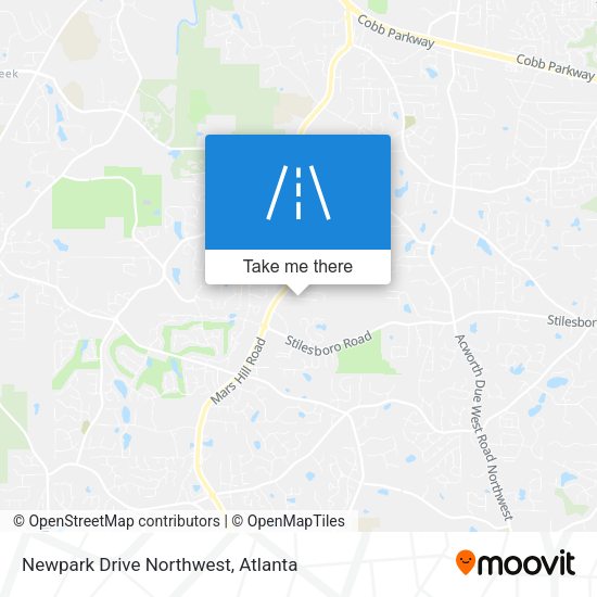 Newpark Drive Northwest map