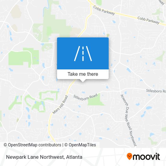 Newpark Lane Northwest map