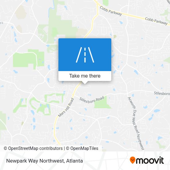 Newpark Way Northwest map