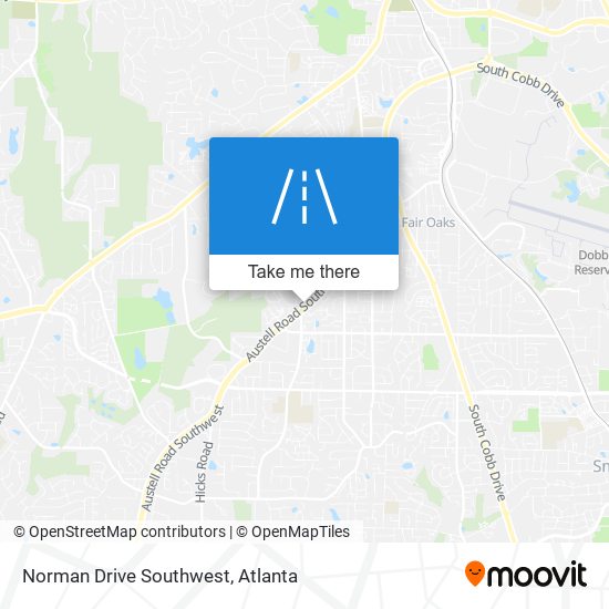 Mapa de Norman Drive Southwest