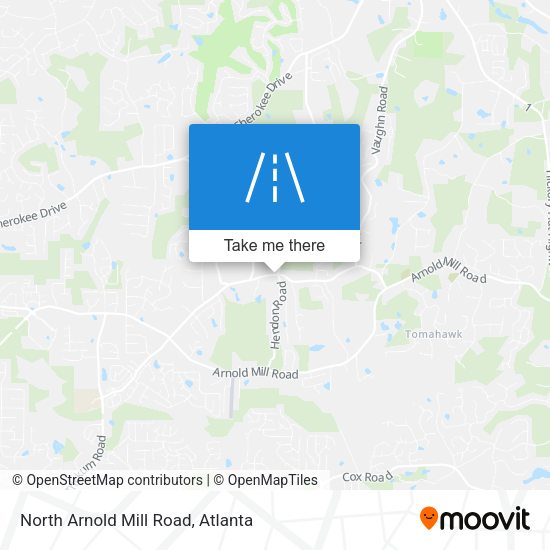 North Arnold Mill Road map