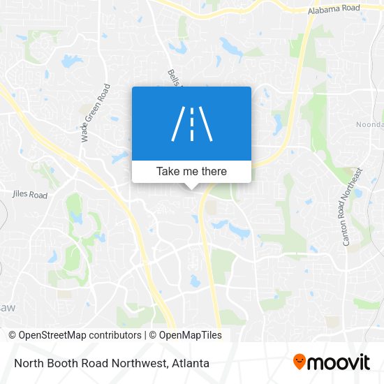 North Booth Road Northwest map