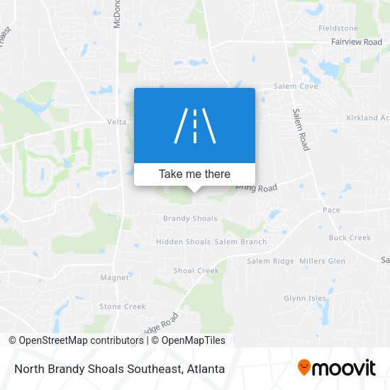North Brandy Shoals Southeast map