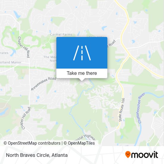 North Braves Circle map