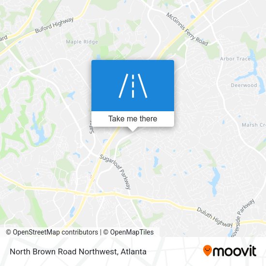 Mapa de North Brown Road Northwest