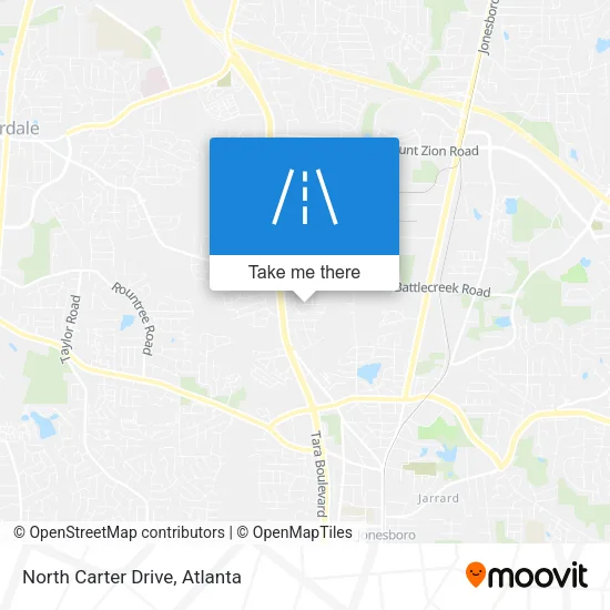 North Carter Drive map