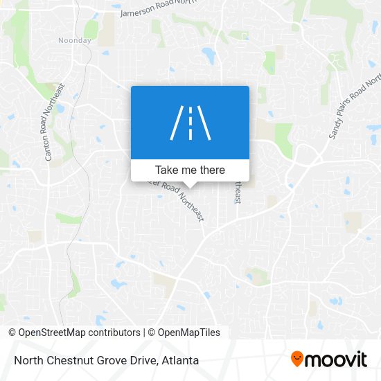 Mapa de North Chestnut Grove Drive