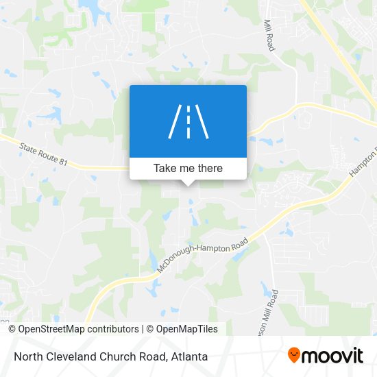 North Cleveland Church Road map