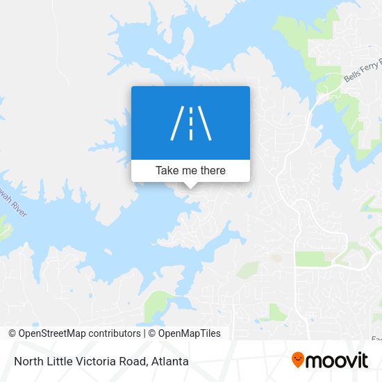 North Little Victoria Road map