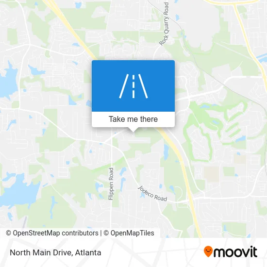 North Main Drive map